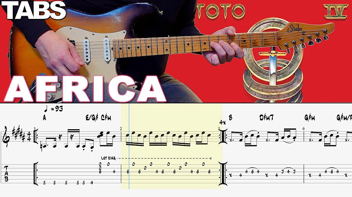 Africa Guitar version - Guitar performance video thumbnail