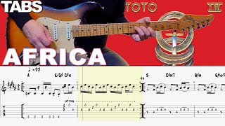 Toto - Africa | Guitar cover WITH TABS |   KEYBOARD SOLO