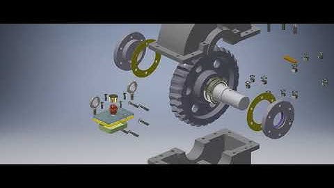 Mô Phỏng Tháo Lắp Hộp Giảm Tốc Trục Vít Bánh Vít - Inventor Presentation - Inventor Profesional 2017