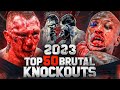 Top 50 craziest knockouts of 2023  mma kickboxing   bare knuckle knockouts