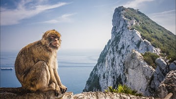 RUGBY TEAM WALK UP GIBRALTAR ROCK STEPS