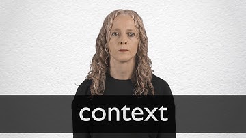 How to pronounce CONTEXT in British English