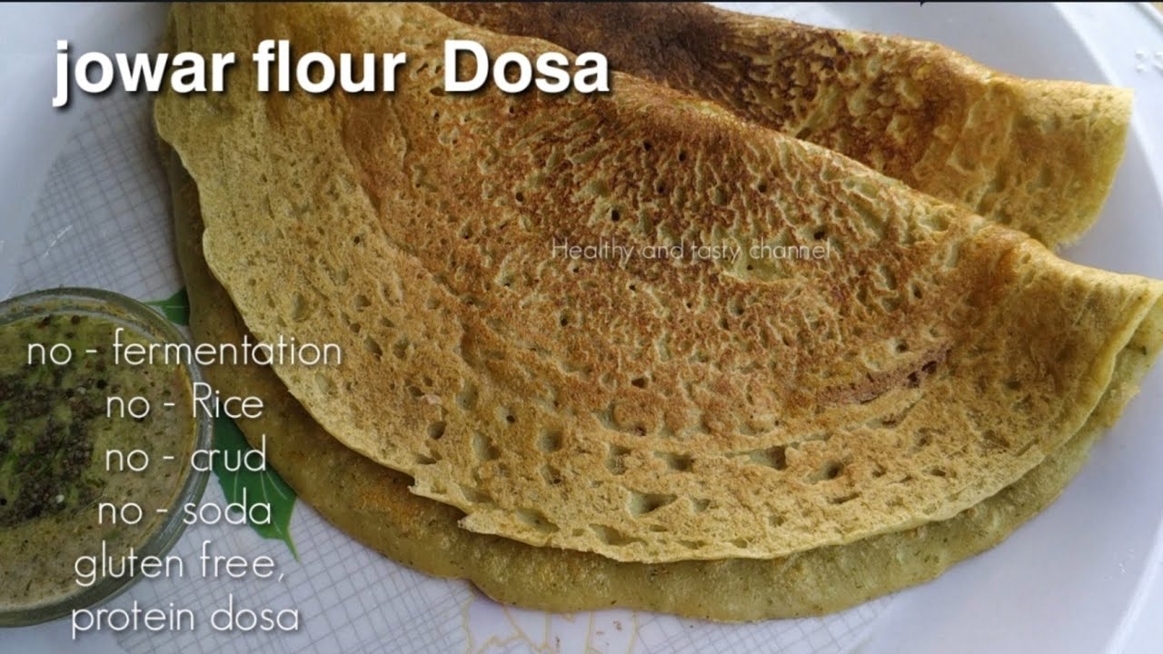 Instant jowar dosa( without rice, weight loss) -instant breakfast recipe indian - jowar flour recipe | Healthy and Tasty channel