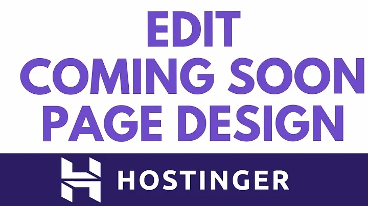 Edytuj układ strony „Wkrótce” w łatwy sposób w Kreatorze Stron Hostinger