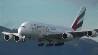 Dozens of takeoffs and landings. clearest sky in a bright day cclose
to sunset. airbus a380 boeing 747-400 747-8 a330, a340, a320 787
dream...