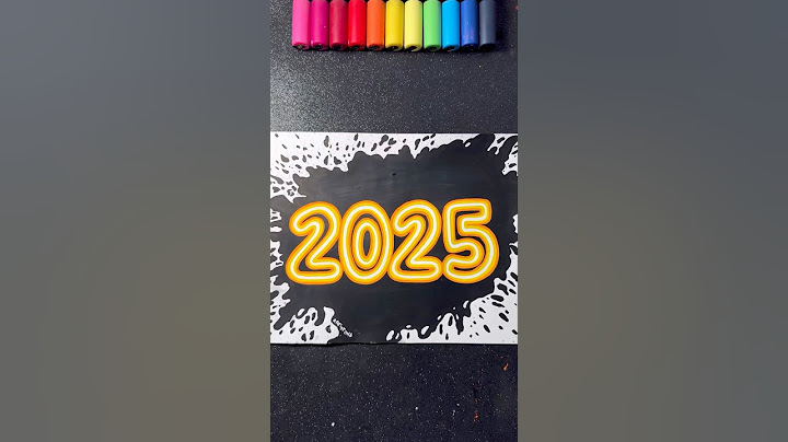 2025 with Neon Lights! 🤩✨🎨 || Happy New Year! 🎊✨ #artistomg