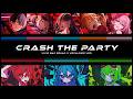 CRASH THE PARTY Vivid BAD SQUAD X VOCALOIDS MIX Color Coded Lyric ROM ENG JPN 