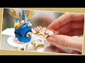 Mini, real UNICORN cake with mini real unicorn cookies! :) Mini cookie cutters/ DIY / mini cake