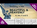 Beautiful  heavenly guitar backing track in a am e and g