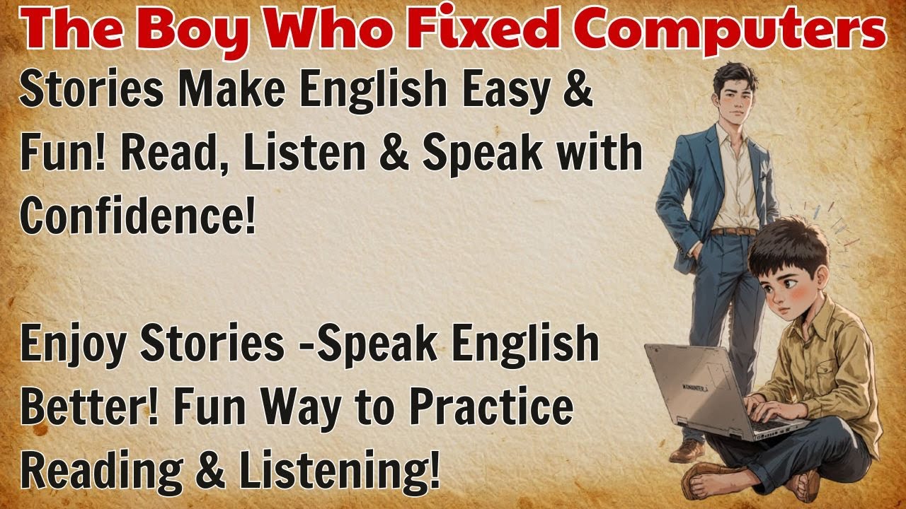 The Boy Who Fixed Computers 💻 || Graded Reader 📚 || Reading and Listening Practice 🔥