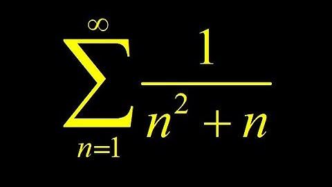 Partial fractions integral test 1/(n^2+n). Integral test and log properties in the limit at infinity