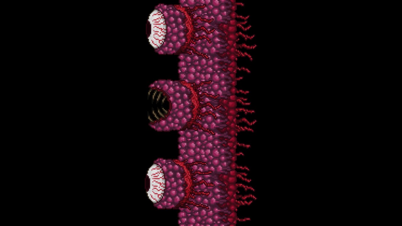 Как призвать стену в террарии. Террария арт босс стена плоти. Террария босс стена плоти. Босс из террарии стена плоти.