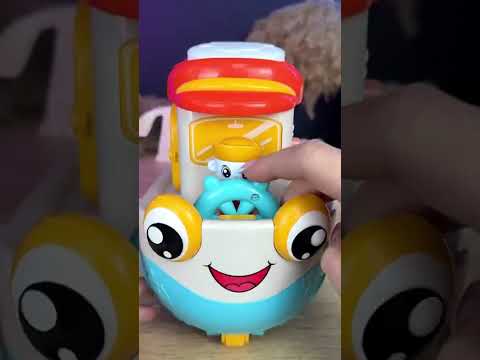 Гра "Кораблик пригод" Wtoys для дітей від 18 місяців з озвученням українською піснями казками підсвічуванням сортером та каталкою, видео 1