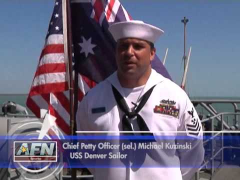 USS Denver Sailors Honor USS Peary