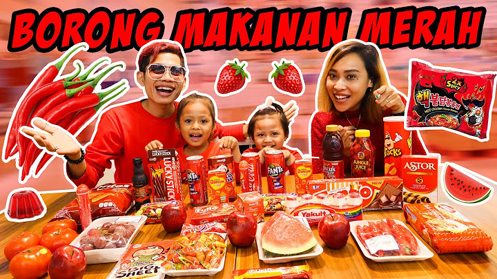BORONG SEMUA MAKANAN YANG WARNA MERAH DI SUPERMARKET - TRANSMART CARREFOUR‼️
