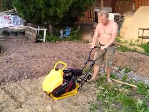 Строим дом. Покупка виброплиты для качественого уплотнения подушки под фундамент Строим дом. Покупка виброплиты для качественого уплотнения подушки под фундамент