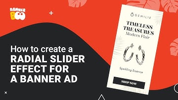 How to create a radial slider effect for a banner ad in BannerBoo | Jewelry banner