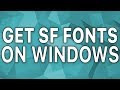How to Get SF Fonts on Windows! San Francisco Fonts on Windows!