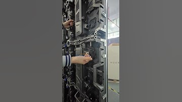 Rental LED screen installation process. #ledvideowall #leddisplay #ledscreendisplay #ledscreens