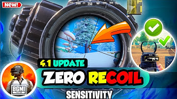 🔥BGMI 4.1 Update Sensitivity Settings 2025 🔴| Zero Recoil Sensitivity Code 😱 | Bgmi 4.1 Sensitivity🚀
