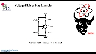 BJT Voltage Divider Bias Example