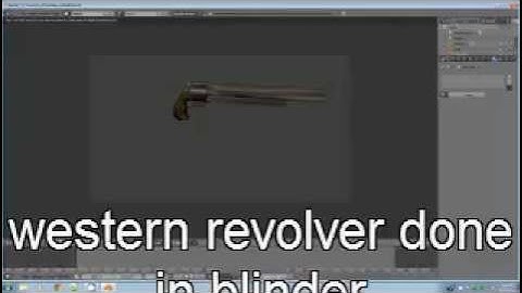 3D Revolver done in Blender
