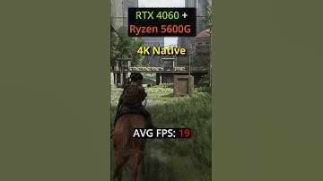 The Last of Us Part II Remastered | 4K vs 4K DLSS - RTX 4060 + 5600G FPS Test! #thelastofuspart2