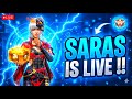 Free Fire Live - Guild Test 1vs2 💥 Rank Push to Heroic | FF Custom Rooms | Saras Gaming