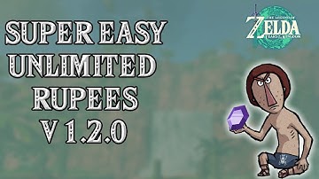 V 1.2.0 *EASY* MAX Rupees within SECONDS!! Tears of the Kingdom #tearsofthekingdom