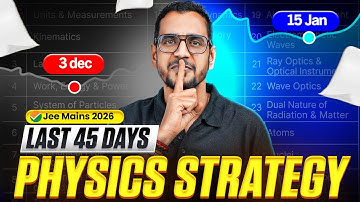45 Days PHYSICS Master Plan For JEE MAIN 2026🤯 Must to Watch 🔥🙌