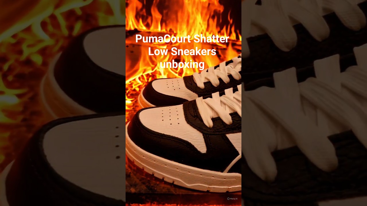 Puma Court Shatter Low Sneakers unboxing 