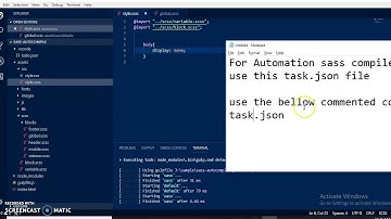 scss/less auto compilation in visual studio code