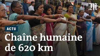 Ces Indiennes font la chaîne sur 620 km pour l'égal accès à un temple