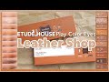 Etude House Play Color Eyes LEATHER SHOP palette swatch + Chic Matte / Shiny Leather Look tutorial