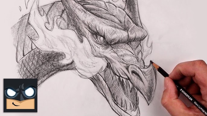 How To Draw a Dragon  Sketch Tutorial 