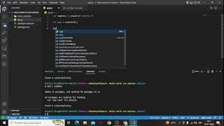 Node Js básico - Hello world con express