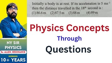 Initially a body is at rest. If its acceleration is 5 ms-2 then the distance travelled in the 18th