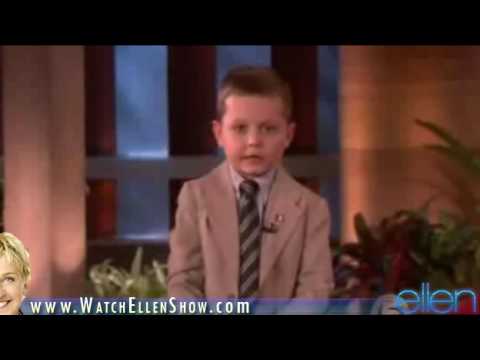 JOSHUA SACCO on Ellen DeGeneres Show, October 6, 2009 HD VIDEO Part 1