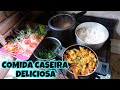 FAZENDO ALMOÇO COMPLETO DELICIOSO NO FOGÃO A LENHA DO SÍTIO #COMIDACASEIRA