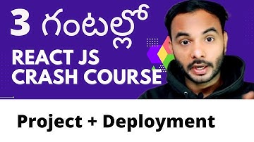 React JS In Telugu by suresh techs🔥🔥🔥|| React JS In Telugu | React JS Crash Course In 3 hours telugu
