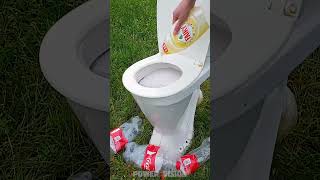 Coke Vs Mentos In Toilet #Shorts