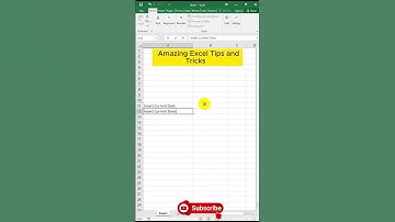 Insert Static Date or Time in Excel Cell #excel #exceltipsandtricks #shorts @samratitacademy