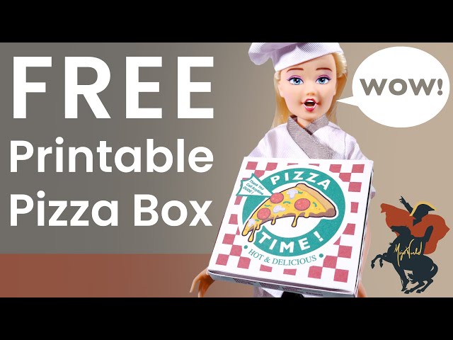 DIY Printable Mini Pizza box - YouTube diy-printable-mini-pizza-box-youtube