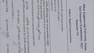 #BEU #ECE #6th sem pyq #Bihar Engineering University