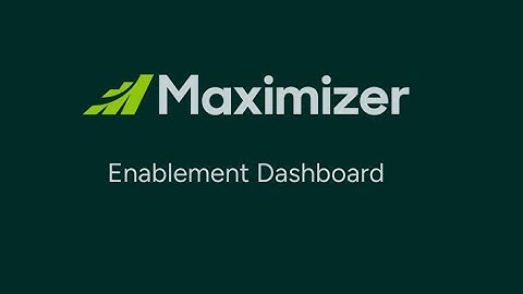 Enablement Dashboard