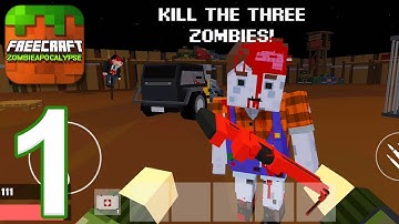 FreeCraft: Zombie Apocalypse - Gameplay Walkthrough Part 1 (Android)
