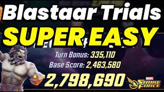 BLASTAAR TRIAL SECRETS! EASY 7 STARS! FULL GAMEPLAY! ONLY TWO TEAMS! FEB 2026 | MARVEL Strike Force