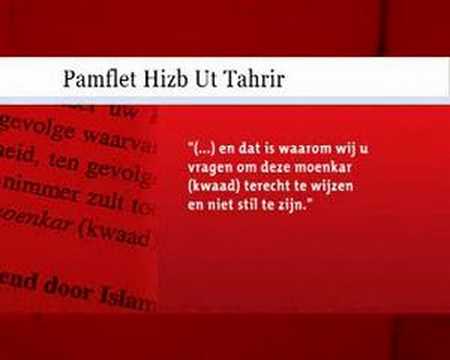 De radicaal-islamitische organisatie Hizb ut Tahrir (HUT) verspreidt in de Indische buurt in Oost pamfletten. Moslims worden daarin opgeroepen zich te verzetten tegen een film waarin 'de Edele Koran wordt bespot en vernederd'. De film waarop wordt gedoeld is zeer waarschijnlijk de film over 'de misstanden in de Koran' die kamerlid Geert Wilders in januari wil vertonen. De opstellers van het pamflet, dat ook in Zaandam en Den Haag is bezorgd, melden dat 'het verdedigen van de edele Koran een islamitische plicht is'. www.at5.nl