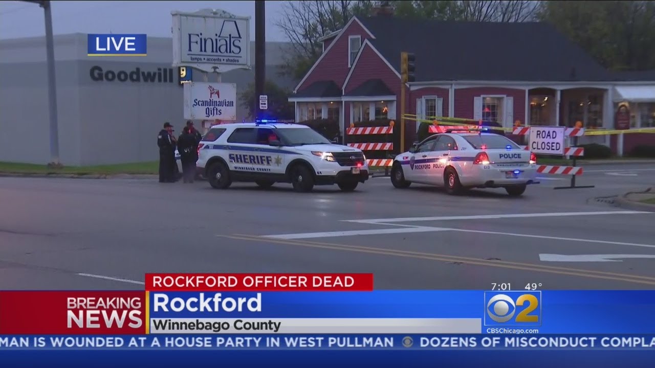 Rockford Officer Dies After Traffic Stop Shooting - YouTube