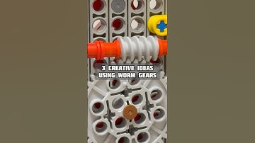 3 Creative Ideas Using Worm Gears #legotechnic #gears #mechanic #mechanism #creative